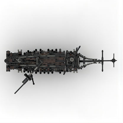 Haunted Ghost Ship MOC Building Kit | Dark Pirate Vessel - 4