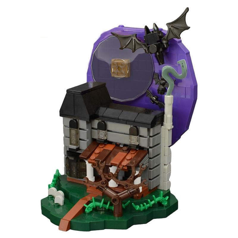 Haunted House MOC Building Kit | Halloween Horror Architecture Model - 1