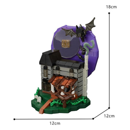 Haunted House MOC Building Kit | Halloween Horror Architecture Model - 4