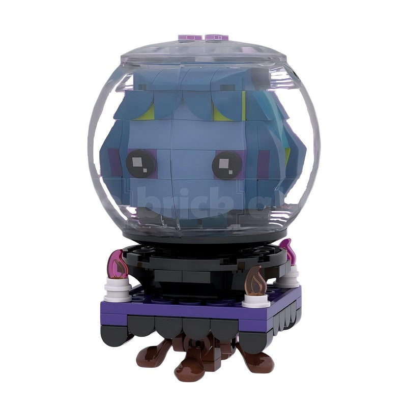 Haunted Manor Ghost Character BrickHeadz Building Kit | LEGO-Compatible MOC - 11
