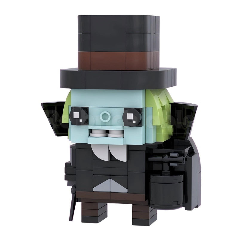 Haunted Manor Ghost Character BrickHeadz Building Kit | LEGO-Compatible MOC - 13