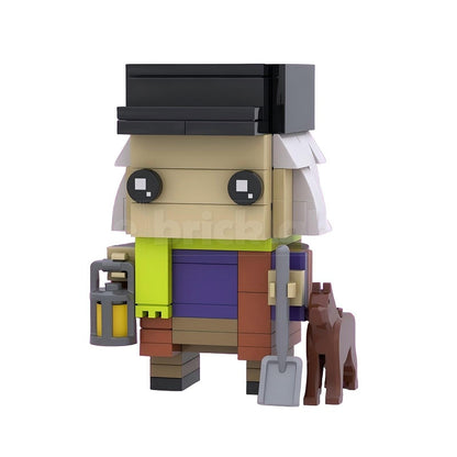 Haunted Manor Ghost Character BrickHeadz Building Kit | LEGO-Compatible MOC - 15