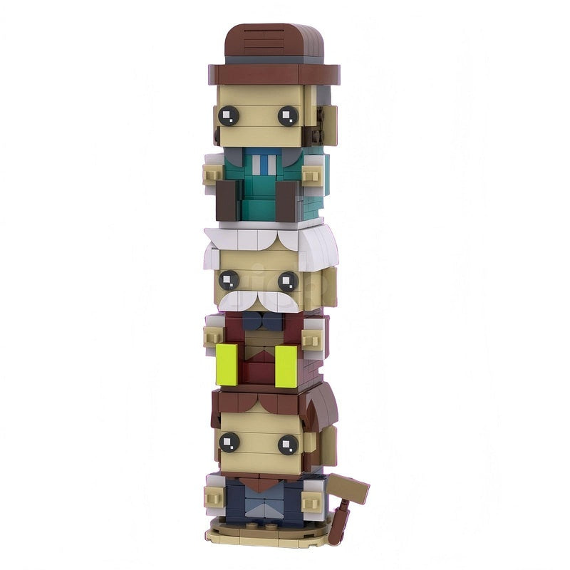 Haunted Manor Ghost Character BrickHeadz Building Kit | LEGO-Compatible MOC - 30
