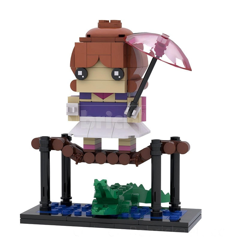Haunted Manor Ghost Character BrickHeadz Building Kit | LEGO-Compatible MOC - 6