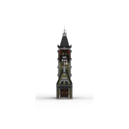 Haunted Modular Tower MOC Dark Fantasy Architecture Building Kit - 3