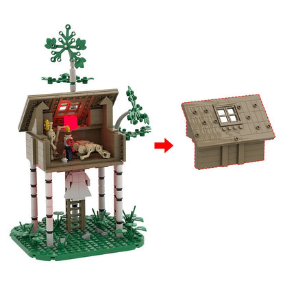 Haunted Tree House MOC Building Kit | Dark Woodland Architecture Model - 2