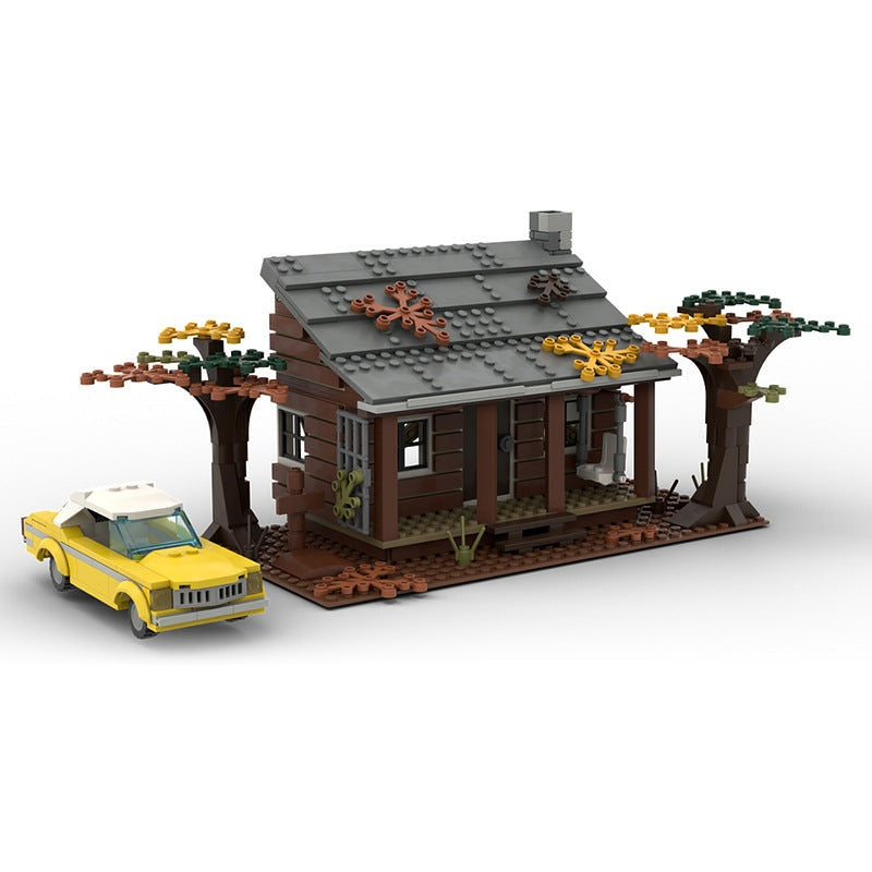 Haunted Woods Cabin MOC Building Kit | Dark Forest Architecture Model - 1