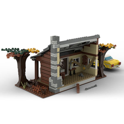 Haunted Woods Cabin MOC Building Kit | Dark Forest Architecture Model - 2