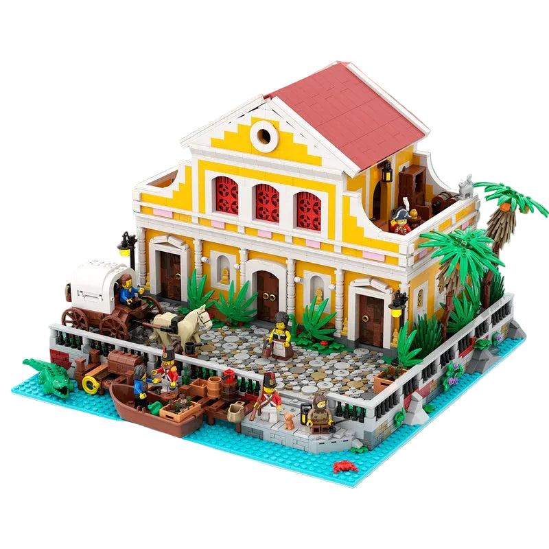 Havana Colonial Waterfront House MOC Building Kit - 1