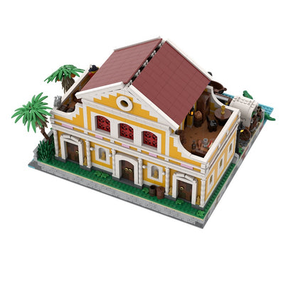 Havana Colonial Waterfront House MOC Building Kit - 2