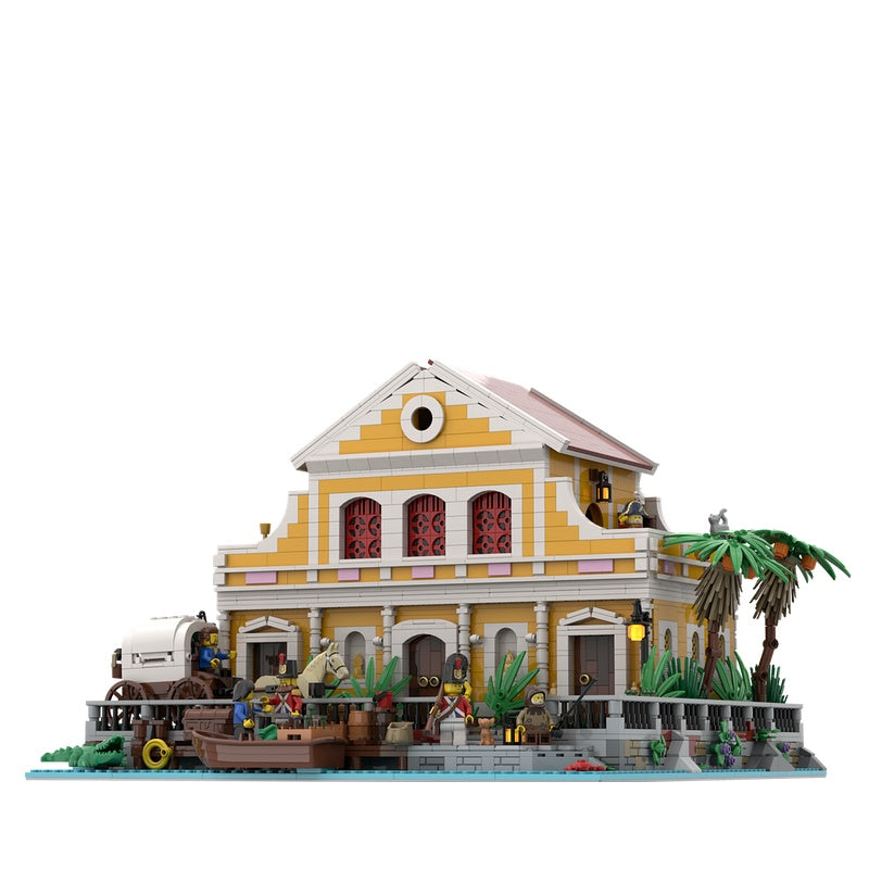 Havana Colonial Waterfront House MOC Building Kit - 5
