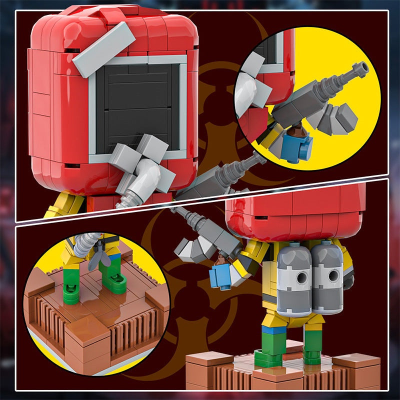 Hazmat Survival Character MOC Building Kit | Post Apocalyptic Figure - 4