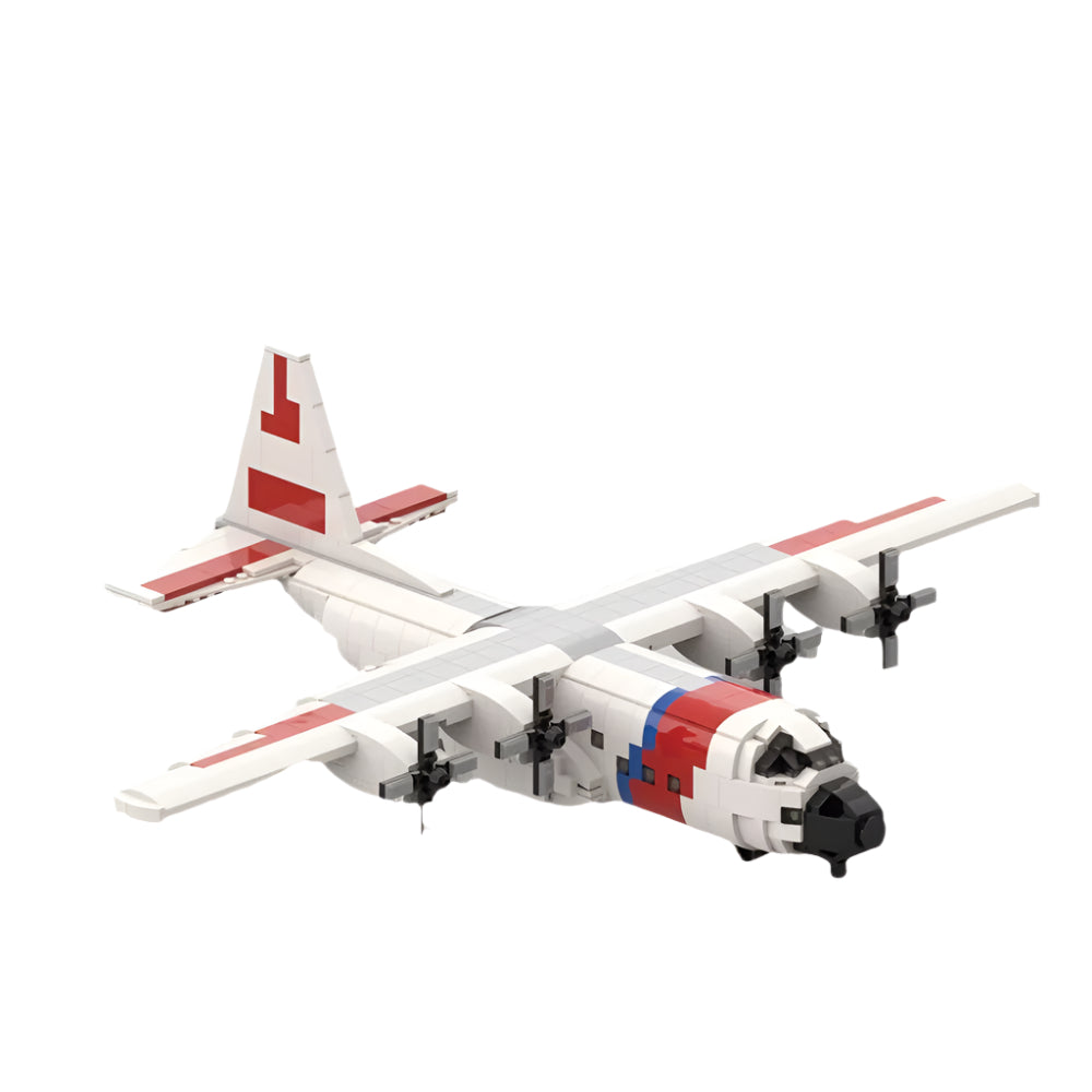 HC-130 Hercules USCG Building Kit | Mini-Scale | LEGO-Compatible MOC - 1