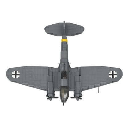 He-111 H-16 Bomber MOC Building Kit | 1:35 WWII Aircraft Model - 3