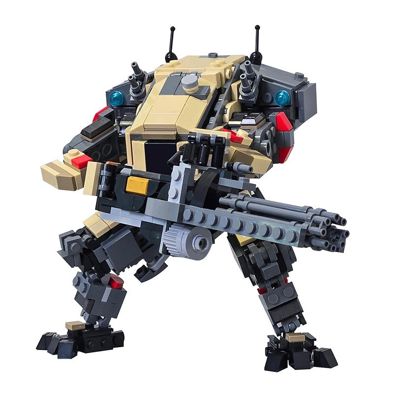Heavy Combat Mech Titan Building Kit with Predator Cannon | LEGO-Compatible MOC - 5