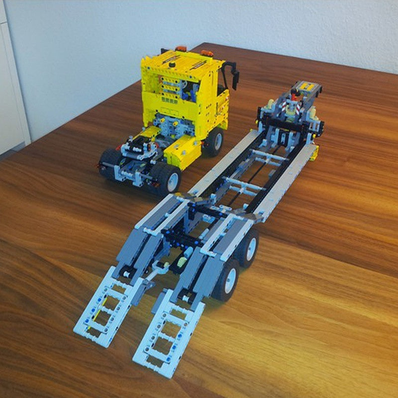 Heavy Duty Low Loader Trailer MOC Building Kit | Transport Vehicle Model - 2