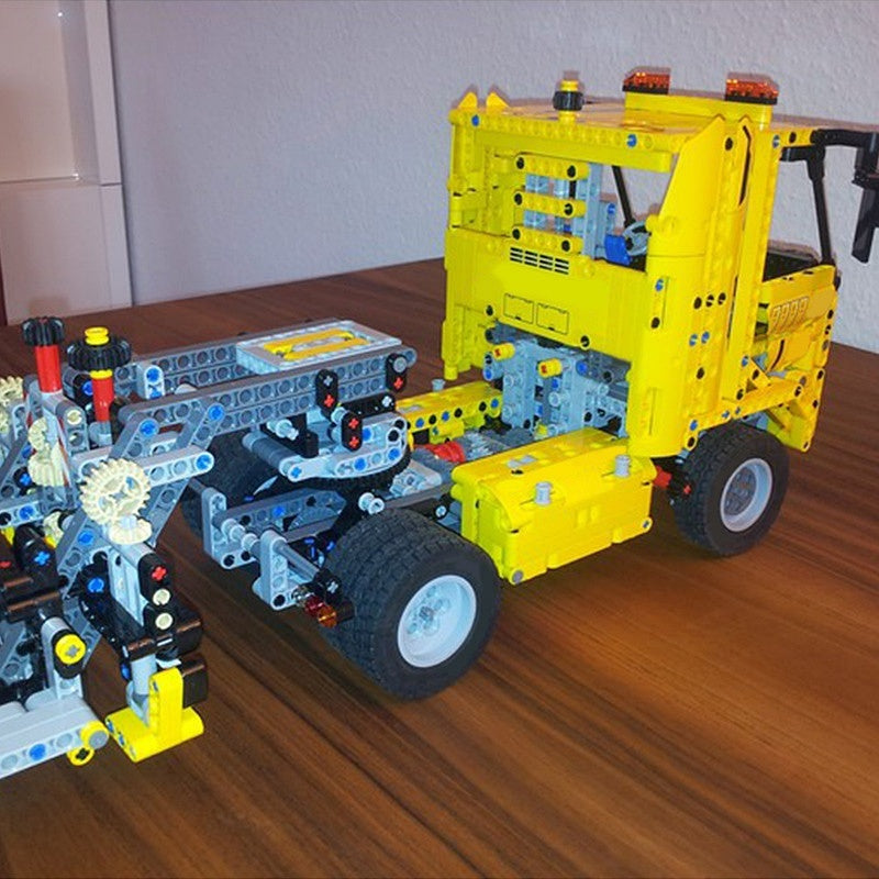 Heavy Duty Low Loader Trailer MOC Building Kit | Transport Vehicle Model - 3
