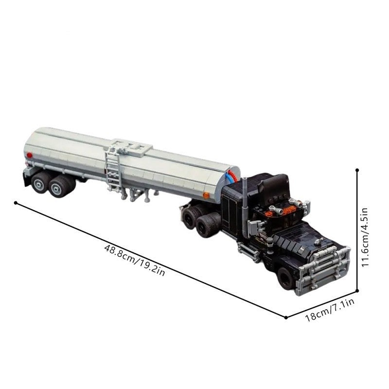 Heavy Duty R-Series Truck MOC Building Kit | Industrial Cargo Vehicle - 4