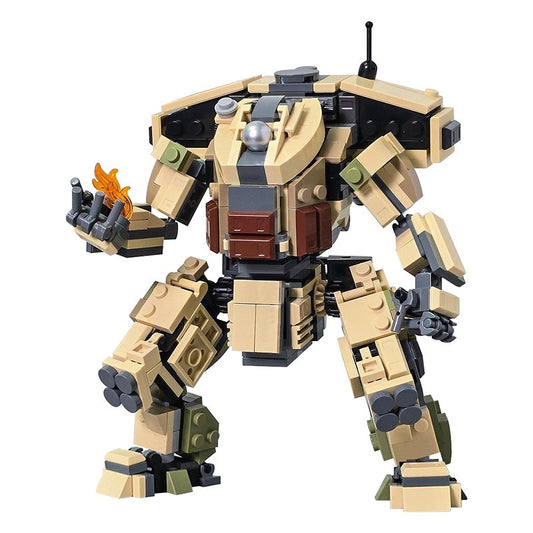 Heavy Flame Combat Titan Mecha Building Kit | LEGO-Compatible MOC - 1