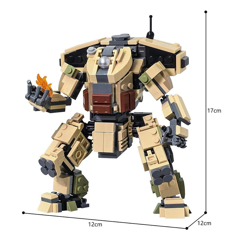 Heavy Flame Combat Titan Mecha Building Kit | LEGO-Compatible MOC - 4