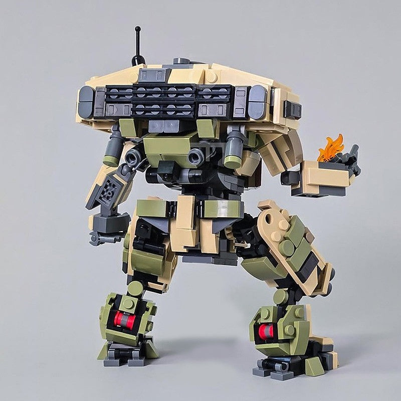 Heavy Flame Combat Titan Mecha MOC Building Kit | Sci-Fi Robot Model - 2