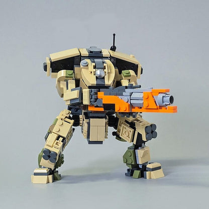 Heavy Flame Combat Titan Mecha MOC Building Kit | Sci-Fi Robot Model - 3