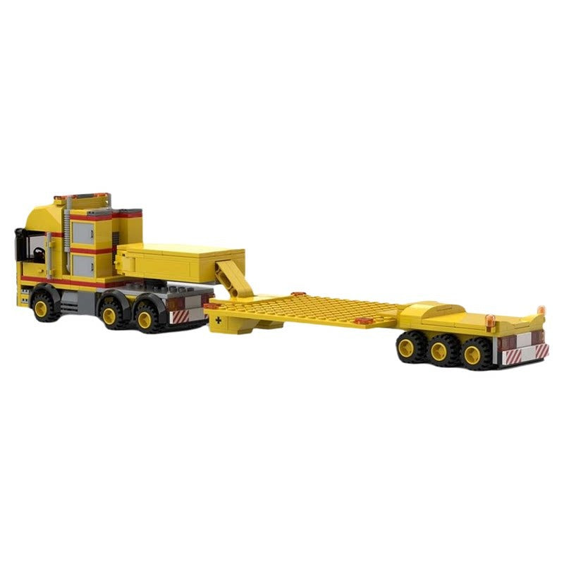 Heavy Haulage Lowboy Transport Truck with Trailer MOC Building Kit - 2