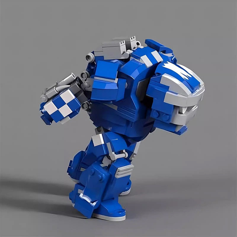 Heavy Lifting Blue Mecha Mk 38 MOC Building Kit | Robot Model - 3
