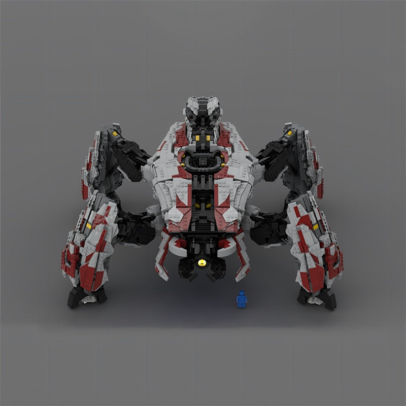 Heavy Quad-Leg Sci-Fi Siege Walker MOC Building Kit - 2