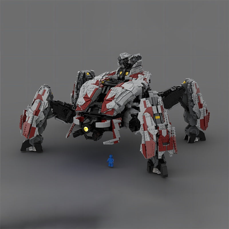 Heavy Quad-Leg Sci-Fi Siege Walker MOC Building Kit - 5