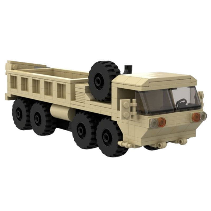 Heavy Tactical Truck 8x8 MOC Building Kit | Military Vehicle Model - 1