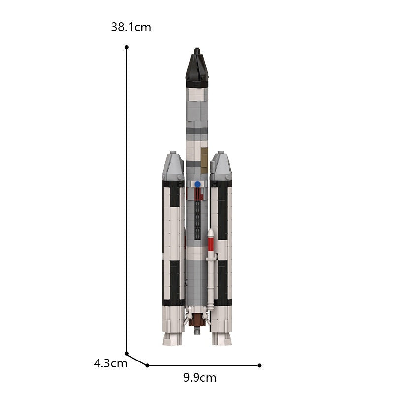 Hercules 3C SpaceShip MOC Building Kit | 1:110 Scale Space Model - 4