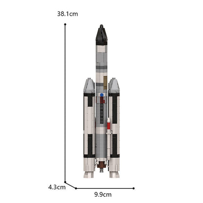 Hercules 3C SpaceShip MOC Building Kit | 1:110 Scale Space Model - 4
