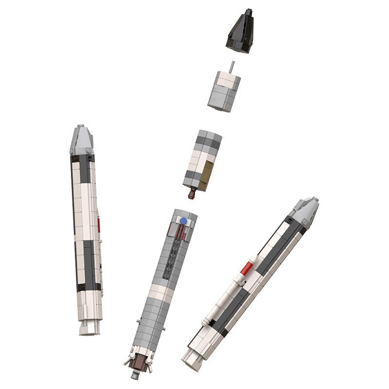 Hercules 3C SpaceShip MOC Building Kit | 1:110 Scale Space Model - 5