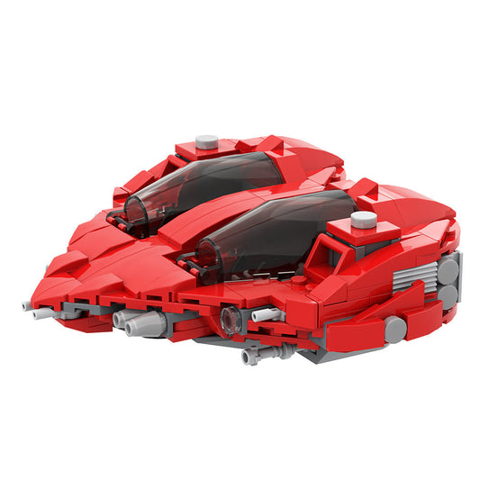 Herz-class split/tandem interceptor Building Kit | Heart-shape | LEGO-Compatible MOC - 1