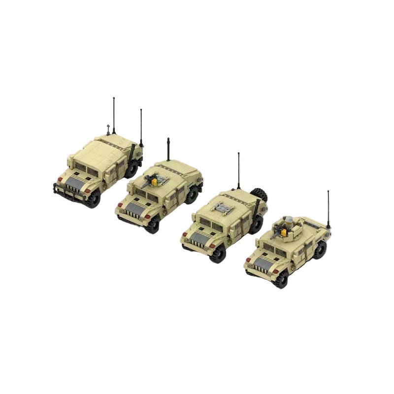 High-Mobility Multipurpose Wheeled Vehicle 1:35 Scale MOC Building Kit - 1