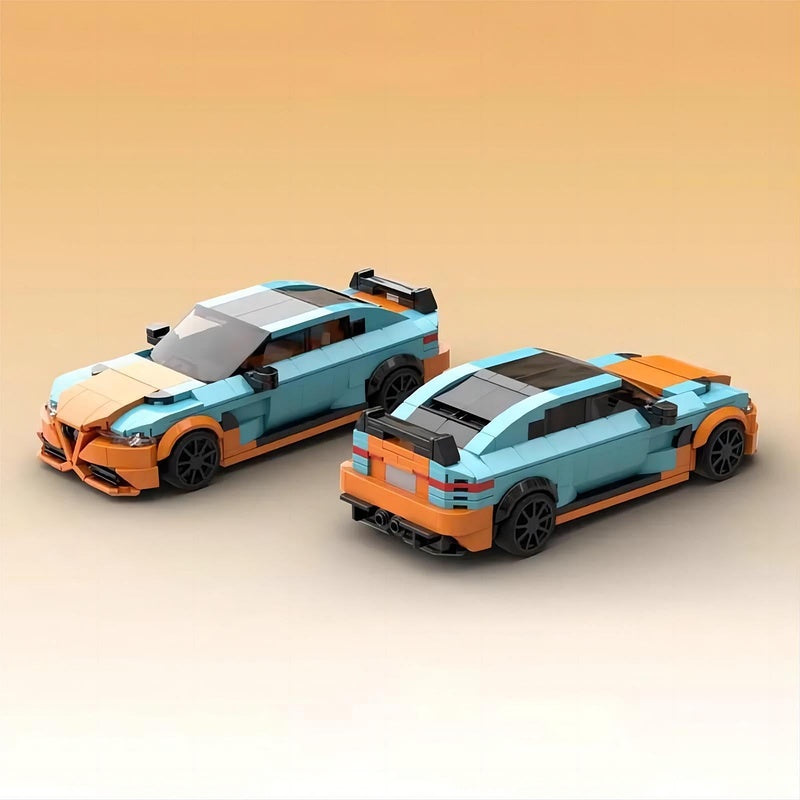 High-Performance Italian Sport Sedan MOC Building Kit | Vehicle Model - 2