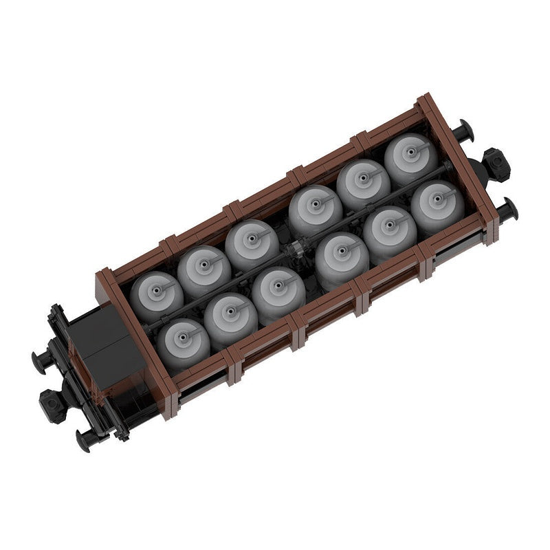 Historic Acid Freight Wagon MOC Train Kit | German Railway Cargo Model Build - 2