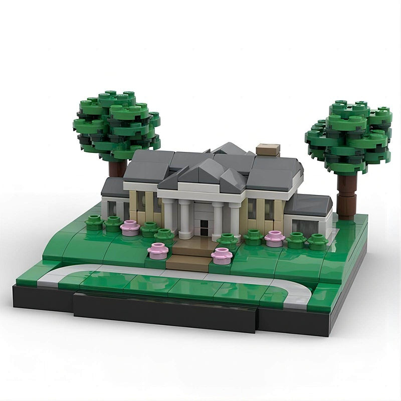Historic Estate MOC Architecture Building Kit | Landmark Mansion Model Set - 2