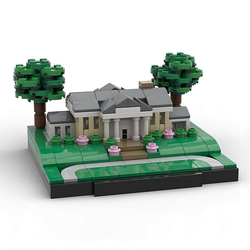 Historic Estate MOC Architecture Building Kit | Landmark Mansion Model Set - 3