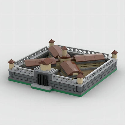 Historic Prison Landmark MOC Building Kit | Institutional Architecture Model - 1