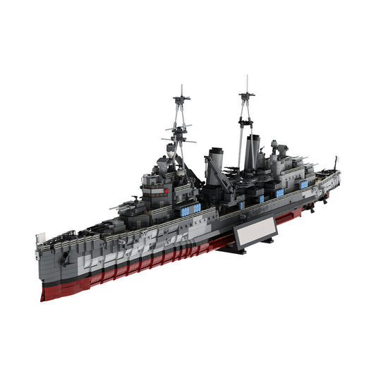 HMS Belfast 1939 Refit Building Kit | WW2 | LEGO-Compatible MOC - 1