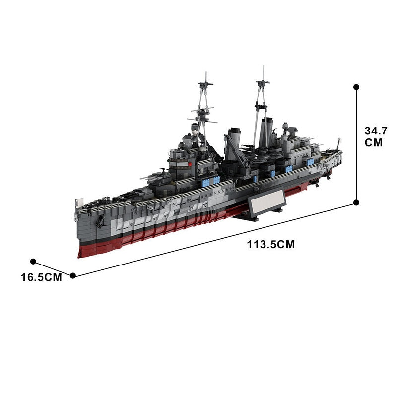 HMS Belfast 1939 Refit MOC Building Kit | WWII Naval Cruiser Model - 5