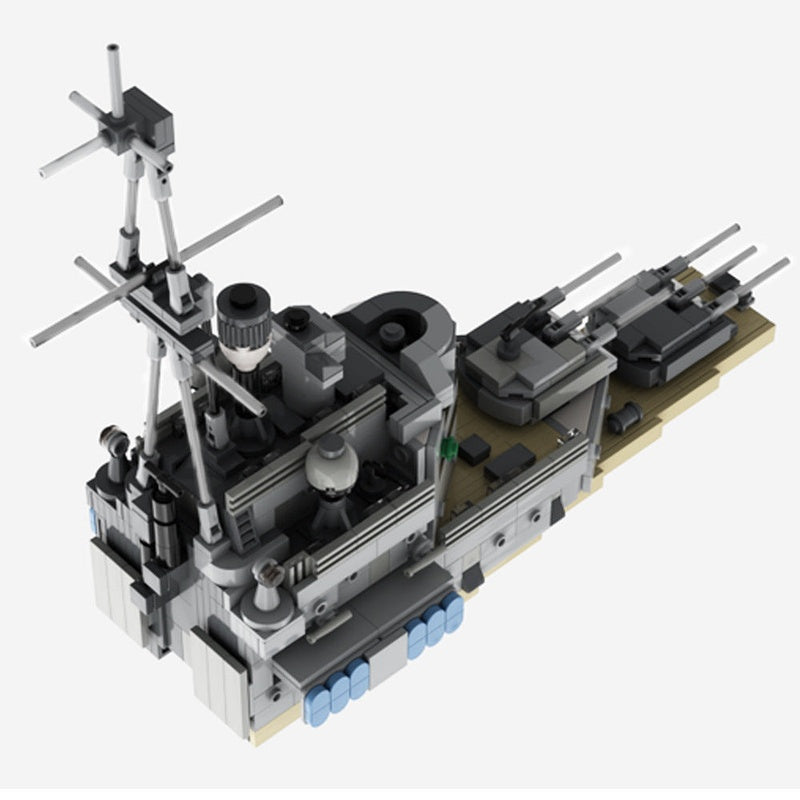 HMS Belfast 1939 Refit MOC Building Kit | WWII Naval Cruiser Model - 6