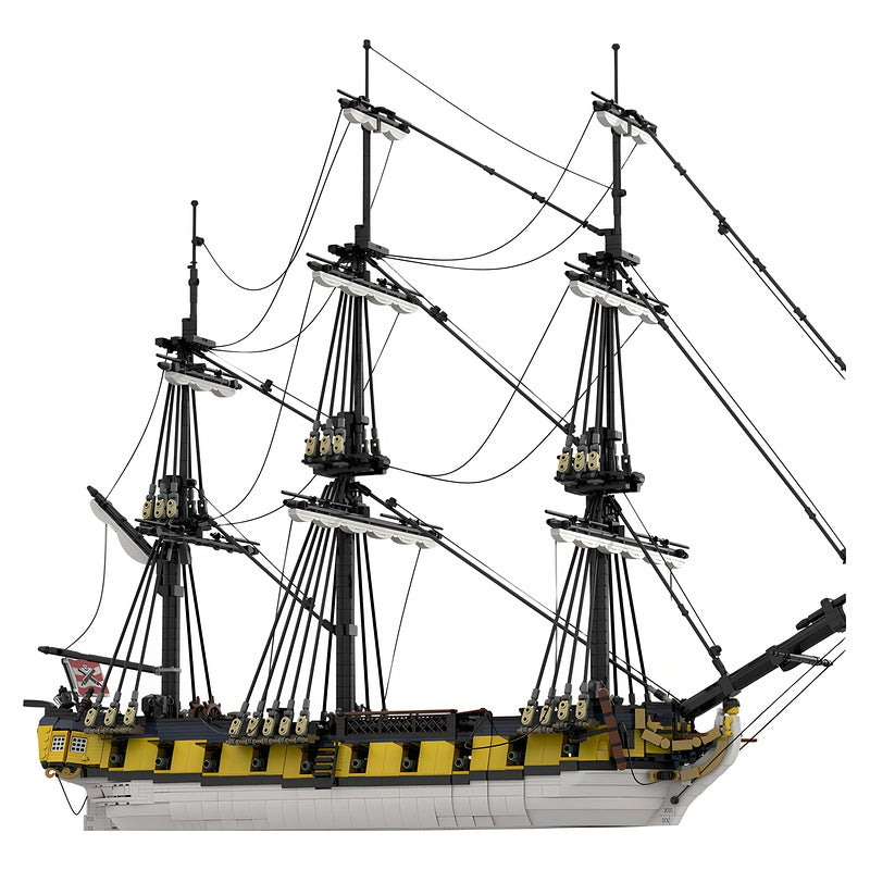 HMS Eminente MOC Building Kit | Historic Sailing Ship Model - 4