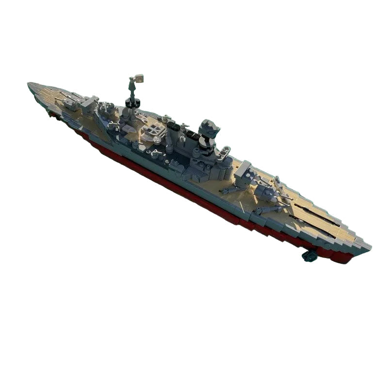 HMS Hood Battlecruiser Building Kit | LEGO-Compatible MOC - 1