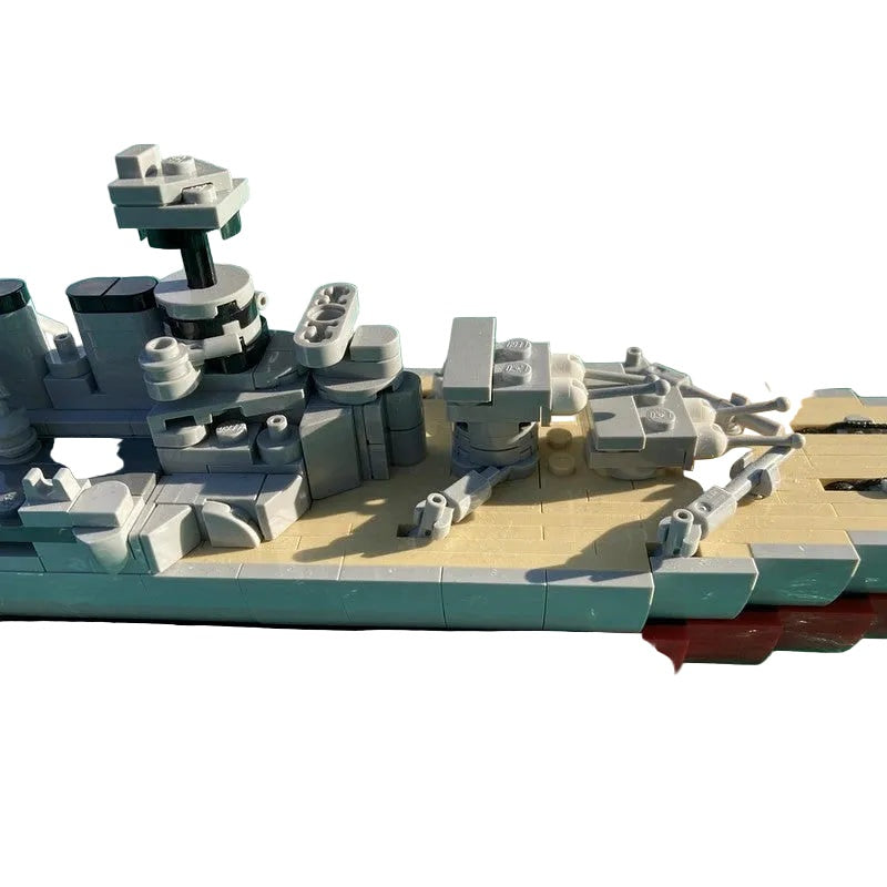 HMS Hood Battlecruiser MOC Building Kit | 1:400 WWII Naval Display Model - 2