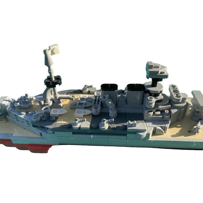 HMS Hood Battlecruiser MOC Building Kit | 1:400 WWII Naval Display Model - 4