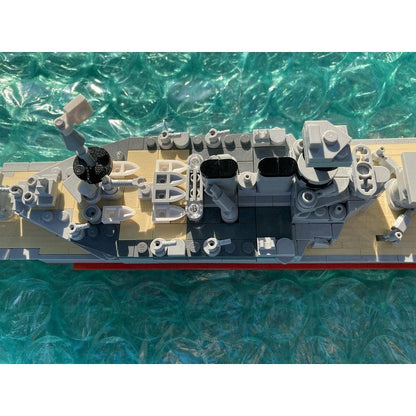 HMS Hood Battlecruiser MOC Building Kit | 1:400 WWII Naval Display Model - 5
