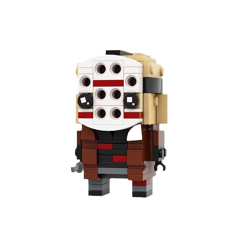 Hockey Mask Slasher Horror BrickHeadz Building Kit | LEGO-Compatible MOC - 2